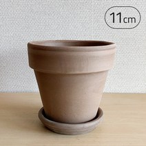 데로마 바소 스탠다드 11cm 모카 이태리토분 테라코타 빈티지토분, 11cm:moka