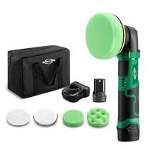 폴리셔 무선 광택기 듀얼 폴리셔 오토 케어 미니 자동차 머신 3000rpm 12V 액션 조정 속도 타이어광택제, 01 EU 220V Charger Set