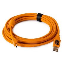 [TetherTools] 테더툴스 TetherPro USB 2.0 A Male to Mini-B 5 Pin-15Ft (4.6m) Gold Plated / 카메라케이블/ 컴퓨터케이블, 1개, 4.6m