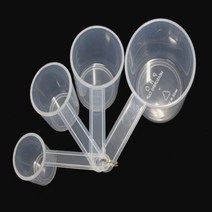 국산 기산전자 프로계량컵 4종세트 반투명, 1세트