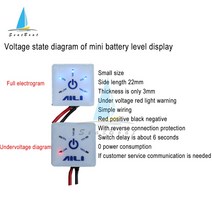 전압계 1S 2S 3S 4S 5S 6S 7S 12V 납산 리튬 철 인산염 배터리 전원 디스플레이 패널 용량 표시기 저전압, 05 5S 18.5V-21V