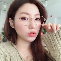칸트 다각형 안경 (51mm) / 작은 각진 둥근 라운드 학생 남자 여자 메탈 국산 안경테