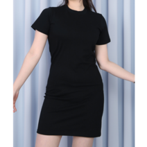 파라노말샵 비비드 슬림 반팔 미니 원피스(파라노말샵)