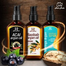 1+1 바오밥/아사이/모링가 아르간 헤어 오일 100ml, 02_아사이 아르간오일 1+1 100ml