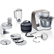 bosch 보쉬 MUM5XW20 반죽기 거품기 분쇄기 스테인리스 스틸 볼 3.9L 통합 저울 믹서 1.25L 흰색