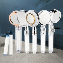 오너클랜 필터샤워기 욕실샤워헤드 수압상승 절수고압 정수분리, 3단유량조절 필터헤드 본품