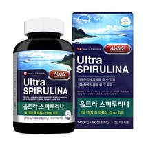 노블 울트라 스피루리나 1450mg 180정 6개월분 엽록소 활성산소 제거 캐나다 직수입, 단품, 상세페이지 참조