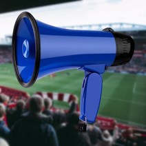 확성기 축구 축구를 위한 휴대용 음성 녹음 경량 경보, 푸른