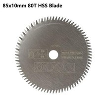 톱날 XCAN 85mm Dremel 전동 공구 용 미니 커팅 디스크 목재 원형, 1pc+85x10mm HSS