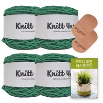 [니뜨] 2022 코트니24합(100g)x4볼+투톤바스켓도안+니뜨타원형라벨1세트, 526_청록