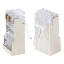 파워딜 10Pcs Cat6 8 핀 RJ45 8P8C 차폐 연선 압착 모듈 형 플러그 커넥터 소켓 Dropship, 한개옵션0