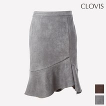 클라비스 스웨이드 머메이드 스커트 CVWH94T03Q