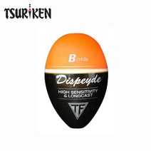 쯔리겐 디스페이드 오렌지 약17g 구멍찌 바다흘림낚시벵에돔감성돔, B-014057
