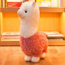 귀여운 알파카 인형 베개 동물 부드러운, 핑크