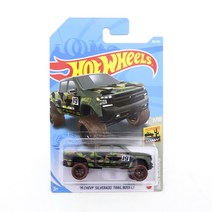 핫휠 자동차 미니카 다이캐스트2020-151 오리지널 핫 휠 미니 합금 쿠페 19 쉐비 실버라도 트레일 보스 LT, 03 2021-80