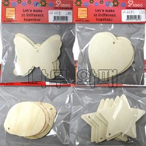 나무와패 와패 나무목걸이 원목 나무메달 이름표 공작 만들기재료-대용량(약100개입), 나무와패 대용량 원형