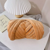 이와이 핸드니팅 자이언트 벨벳얀 빅얀 망고실 3CM 가방만들기, 베이지