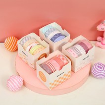 비비콩 다이어리 마스킹테이프 5롤 3세트 마카롱, B