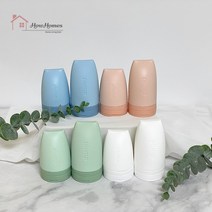 하우홈즈 심플 휴대용 파스텔 실리콘 샴푸 공병 여행용 화장품 소분 용기 리필 튜브, 그린(60ml소)