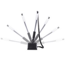 회전 은행볼펜 스프링펜 블랙 굵기0.5mm 접착식