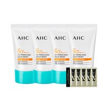 AHC 아쿠아 선크림 50ml x4 + 아이크림 샘플 5매, 단품