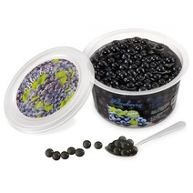 팝핑보바 블루베리 450g 무인공색소 개구리알 젤리 과즙 블루베리맛 대만 버블티펄 음료 빙수 토핑