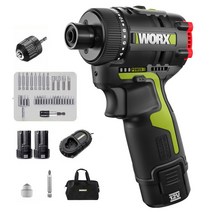 웍스 12V 충전 드릴 드라이버 WU129 무선 리튬 배터리 스크류 전동 공구, 베어툴 [배터리x 충전기x], 1개