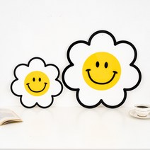 코메샵 입체 대형 꽃스마일액자 돈들어오는그림 행운을부르는액자, 꼬꼬핀(벽지형)