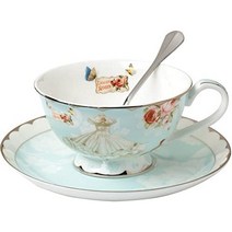 로얄알버트 티팟 뉴황실장미 폴카로즈 폴카블루 티포트 awhome tea cup and, 찻잔과 접시