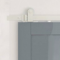 일반형 B05슬라이딩레일세트(백색) 2사이즈(2M 2.4M) 문두께(35~40mm) 80kg이하용 _슬라이딩도어부속 미닫이문부속 마굿간행거부속 평철행거부속 노출행거부속, 2M세트