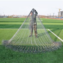 나일론 합사투망 경심투망 바다투망 비시납 비녀추 납 숭어투망 전어투망 만능투망 민물투망, 회색 헤라클레스 2손가락 3미터 8근