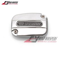 할리 호환 용품 크롬 블랙 브레이크 마스터 실린더 커버 펌프 캡 할리 글라이드 투어링 2008-2017 FLHT V-, 05 Chrome Right, 05 Chrome Right