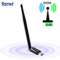 무선랜카드 와이파이수신기 wifi어댑터 usb fenvi 듀얼 밴드 fv-600mbps 카드 미니 휴대용 802.11ac 무선 2.4g5g 네트워크 카드 안테나 노트북 pc, fv-n300m