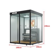 가정용 조립식 피아노 노래방 연습실 이동식 방음부스 싱글라이브룸, DS-R127 피아노실