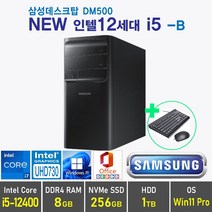 삼성 데스크탑5 DM500 - 12세대 i5 + Win11 Pro 포함 / 12세대 i5, 램8GB + SSD 256GB + HDD 1TB, Windows11 Pro, DM500 12세대 i5 -B