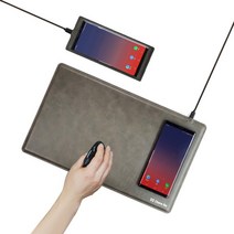 다번다 고속 무선충전기 마우스패드 C타입 케이블포함, [LH-1](대)케이블포함_와인