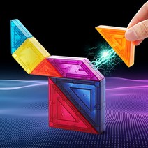맥킨더 탱그램 자석블럭 자석 칠교놀이 테트리스 블럭놀이자석 템그램 소마큐브 펜토미노 B438, 단품없음