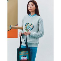 [빈폴ACC] (BE27D3S02M) [print bakery] 프린트 스몰 코튼 에코백 Green