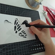 다꾸 구름칼 페이퍼커팅 칼펜 페이퍼아트 디자인 나이프 아트 조각도 어깨띠 제작 신혼집 프로포즈
