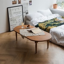 베넷 원목 접이식 거실테이블 1100, 오크내추럴