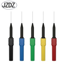JZDZ 테스트 프로브 완전 절연 안전 피어싱 핀 바나나 플러그 비파괴 펑크 바늘 세트 4mm J30009H 5 개, 한개옵션1, 한개옵션0