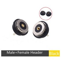 패널 마운트 마그네틱 포고 핀 커넥터 방수 IP67 전원 충전 3A 원형 강한 힘 8.5mm 직경 1 3 5 20 50 200 PCs, 200개, 남성 여성