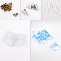 socean 수납 걸이 벽부착 타공판 페그보드 부속품 볼트 못 연결 리벳 부품 물품 고정판 벽면 인테리어 수납장 작업, 흡착판