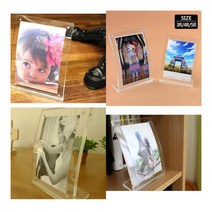 L자 커브형 자석액자 3R 웨딩액자 탁상용, 4R