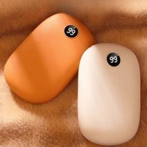 전기손난로 충전식 휴대용 미니 usb 발열 핫팩, 오렌지 10000Mah
