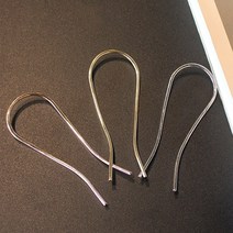 심플 금속 메탈 비녀 헤어핀 U자형 올림머리 똥머리 U핀비녀 골드 3color 11cm