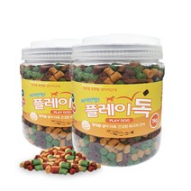 미미씨앙 져키만땅 플레이독 1kg 2개 강아지 간식 오리+참치+황태+연어+치즈
