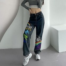 청바지 플러스 가을 탄성 대학생 꽉끼는 시원한 팬츠 일자 솔리드