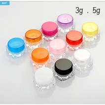 화장품 크림용기 3g 5g, 화장품 크림용기 화이트 3g, 1개