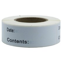 견출지 라벨 스티커자동 접착 이동식 냉동고 식품 보관 종이 스티커 라벨 25x75mm 125 개 롤 흰색, 01 125PCS